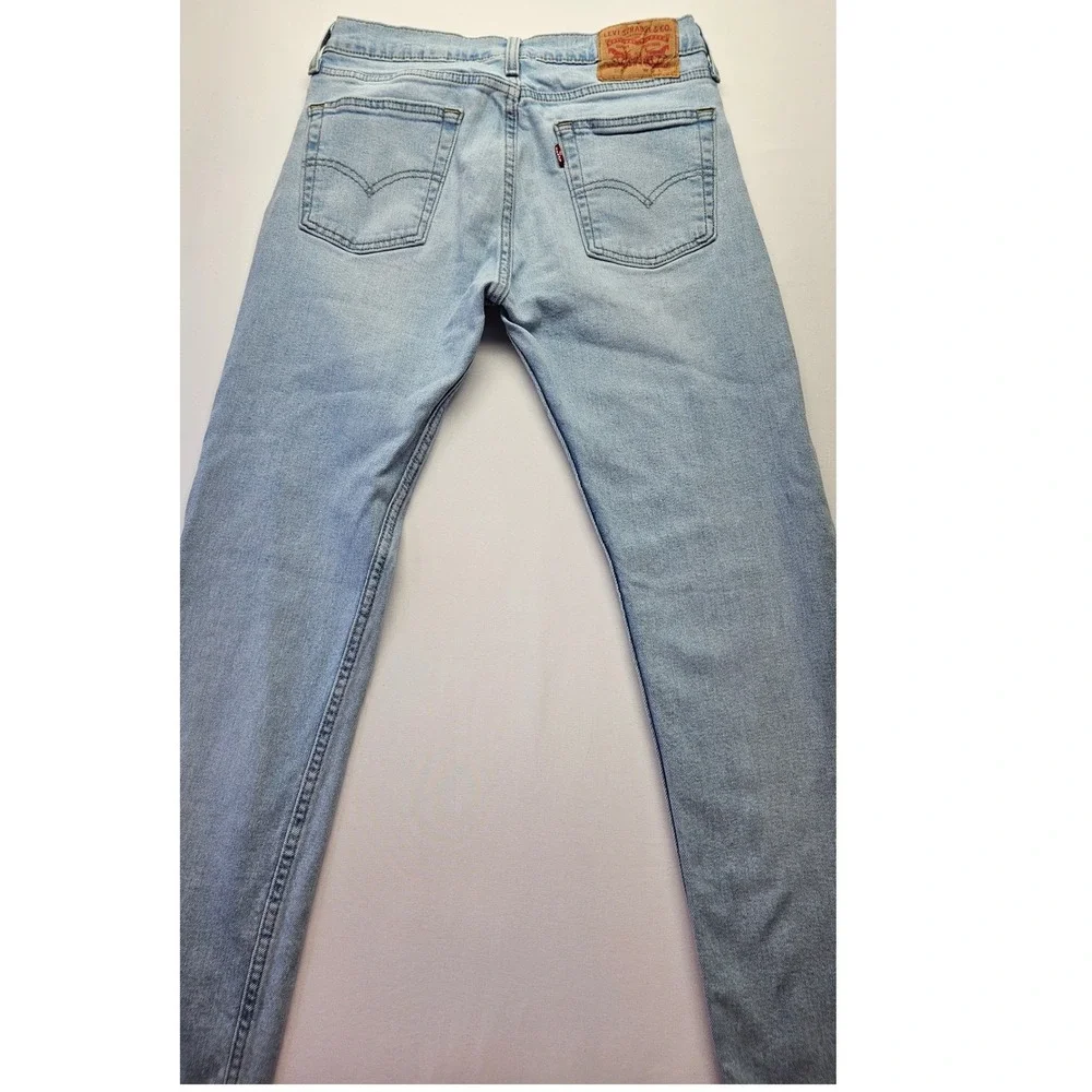 Levis 510 Skinny Fit Jeans Mens 29x32 Light Wash Blue Denim 05510-0675